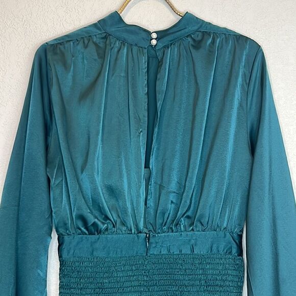 NWT Revolve Line And Dot ELLIOT DRESS Emerald XS - Picture 8 of 15